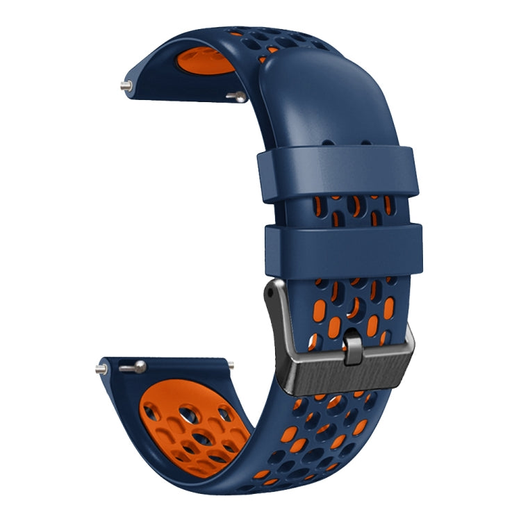 For Xiaomi MI Watch S1 22mm Two-Color Breathable Silicone Watch Band