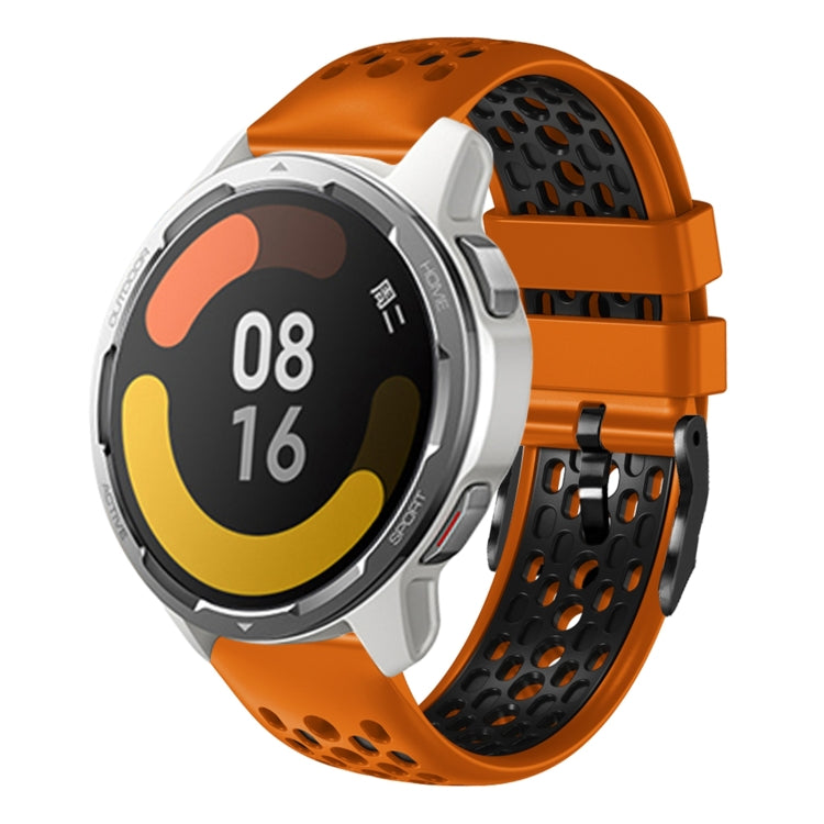 For Xiaomi MI Watch Color 2 22mm Two-Color Breathable Silicone Watch Band