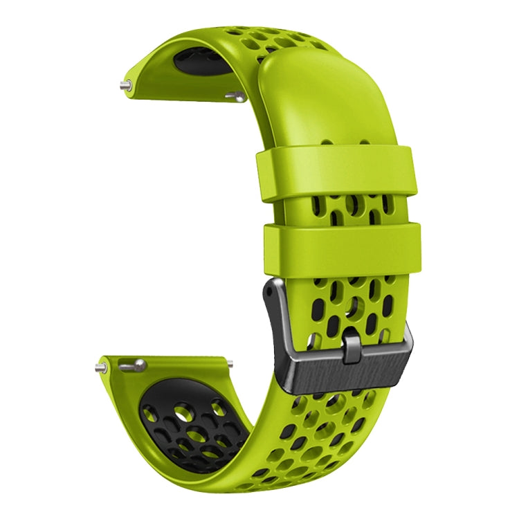 For Xiaomi MI Watch Color 2 22mm Two-Color Breathable Silicone Watch Band