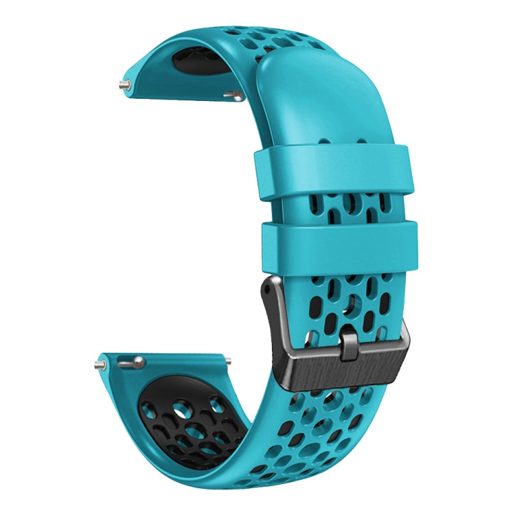 For Xiaomi MI Watch Color 22mm Two-Color Breathable Silicone Watch Band