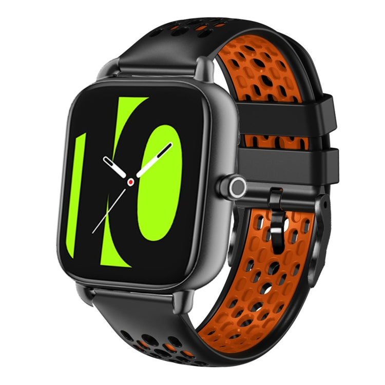 For Xiaomi Haylou RS4 LS12 22mm Two-Color Breathable Silicone Watch Band