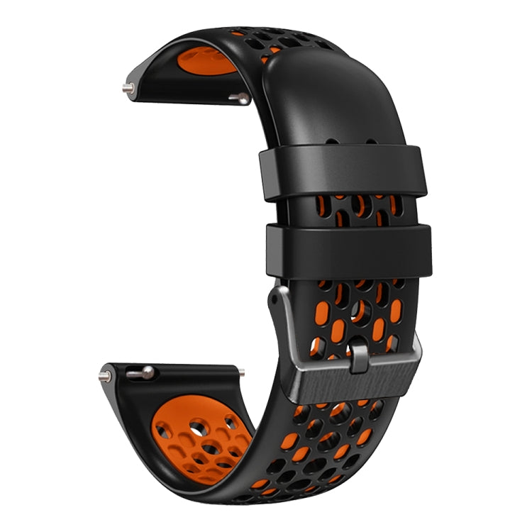 For Xiaomi Haylou RS4 LS12 22mm Two-Color Breathable Silicone Watch Band