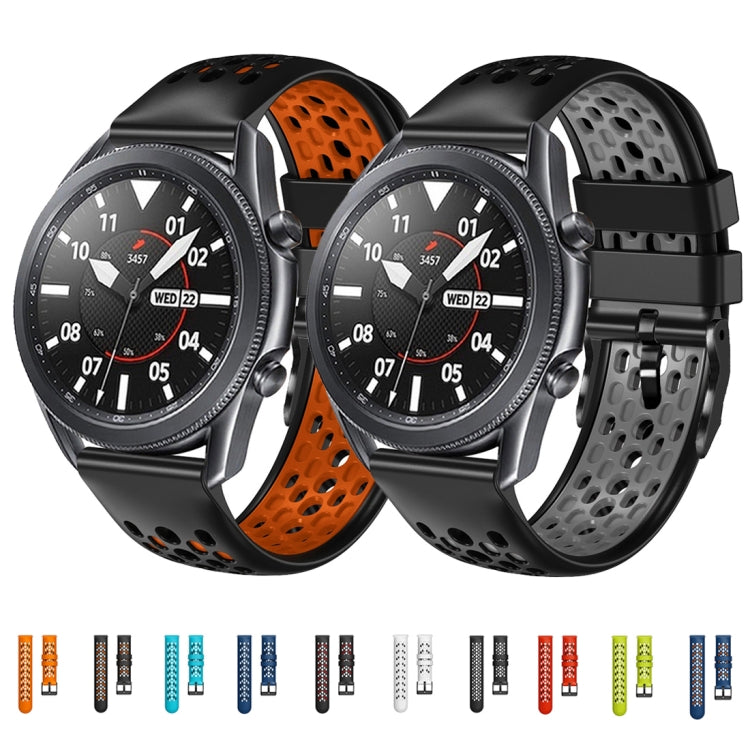 For Xiaomi Haylou RS4 LS12 22mm Two-Color Breathable Silicone Watch Band