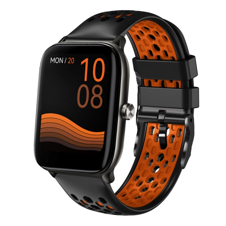 For Xiaomi Haylou GST LS09B 22mm Two-Color Breathable Silicone Watch Band