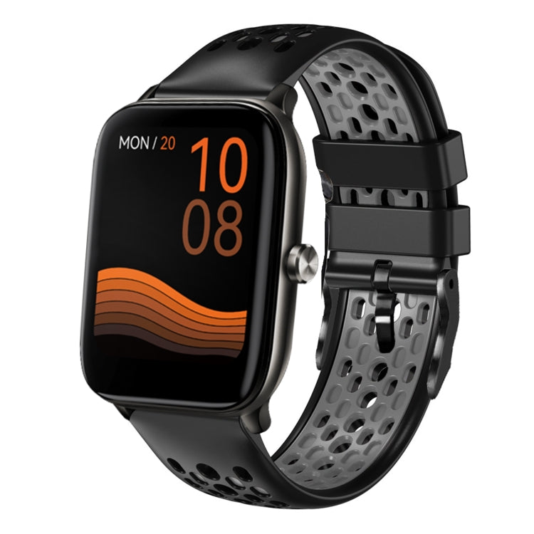 For Xiaomi Haylou GST LS09B 22mm Two-Color Breathable Silicone Watch Band