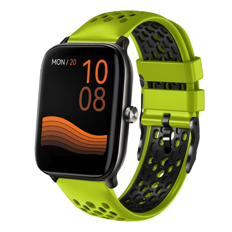 For Xiaomi Haylou GST LS09B 22mm Two-Color Breathable Silicone Watch Band