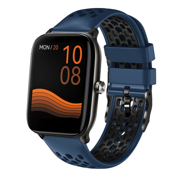 For Xiaomi Haylou GST LS09B 22mm Two-Color Breathable Silicone Watch Band