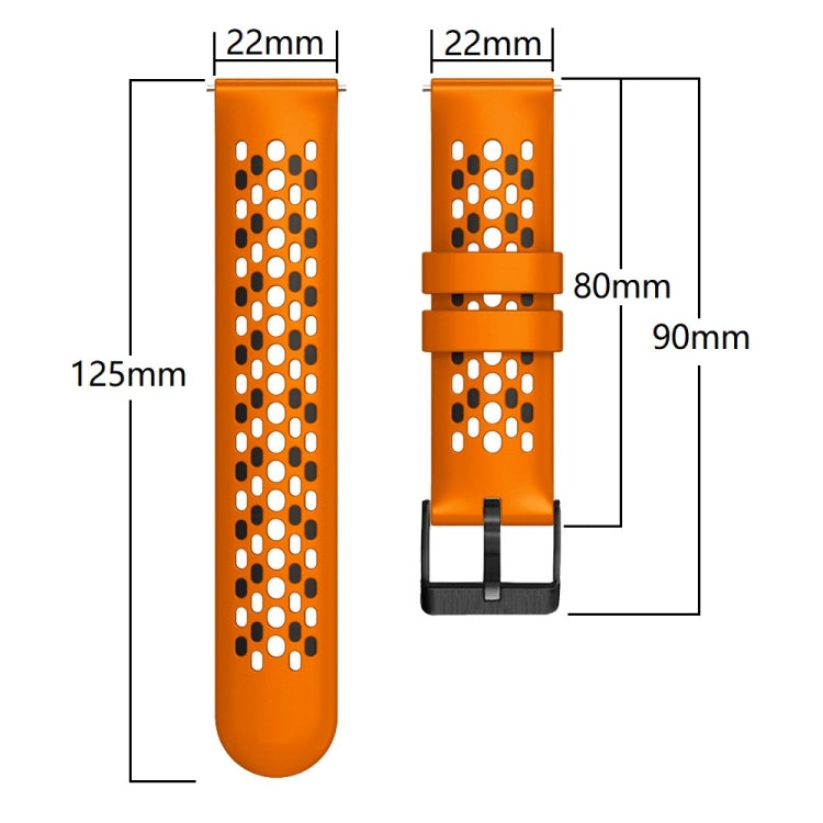 For Xiaomi Haylou GST LS09B 22mm Two-Color Breathable Silicone Watch Band