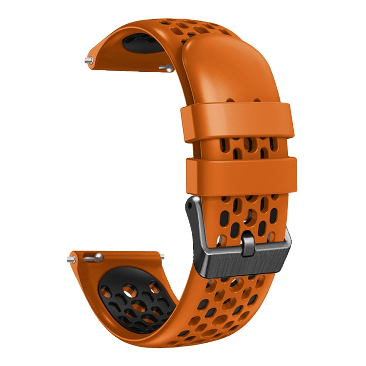 For Xiaomi Haylou RT LS05S 22mm Two-Color Breathable Silicone Watch Band