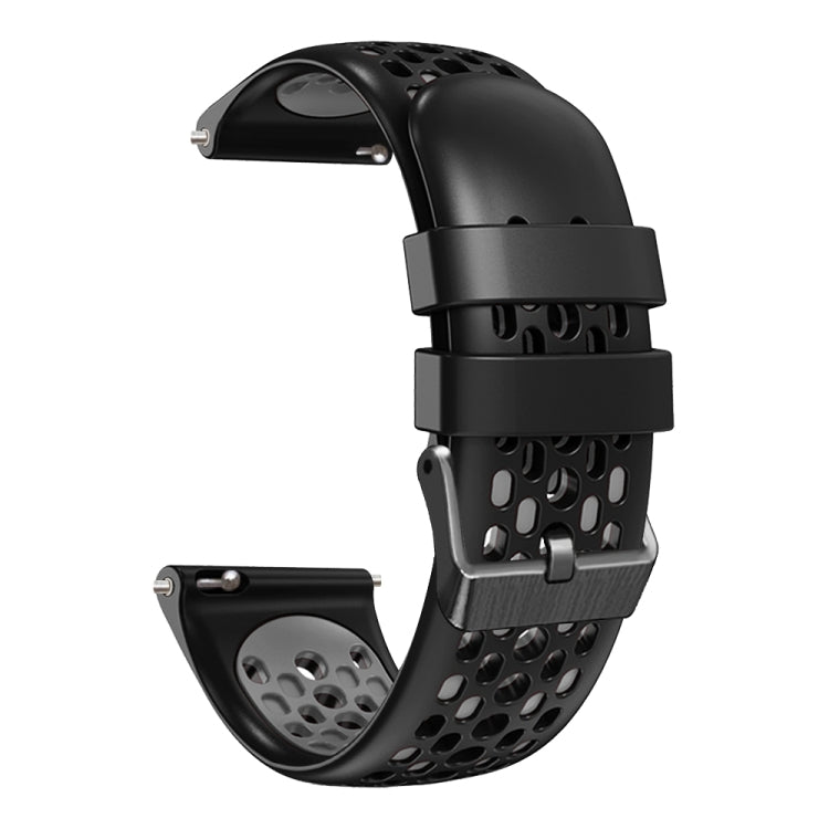 For Xiaomi Haylou RT LS05S 22mm Two-Color Breathable Silicone Watch Band