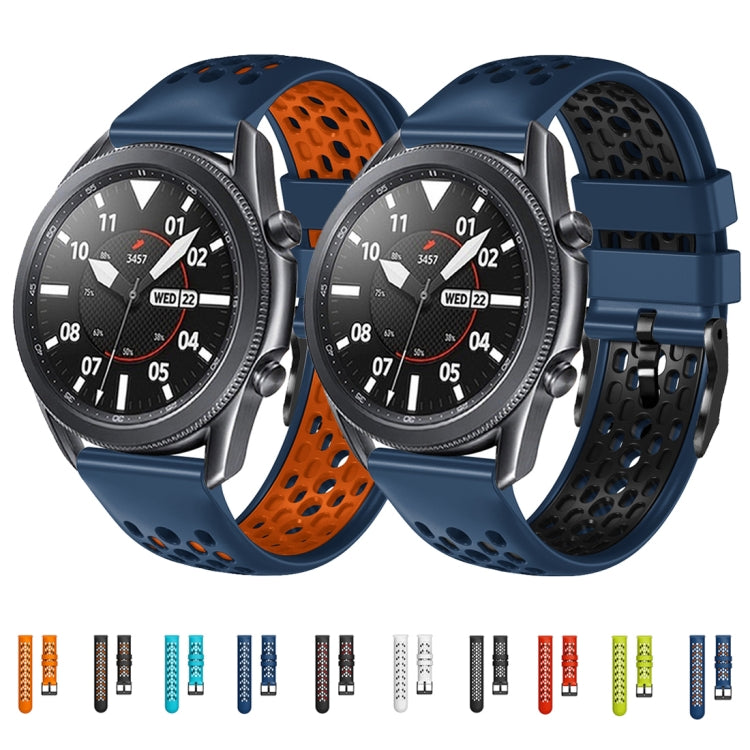 For Xiaomi Haylou RT LS05S 22mm Two-Color Breathable Silicone Watch Band