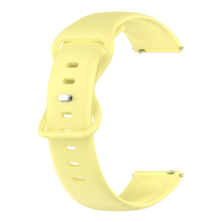 For Samsung Galaxy Watch 5 40mm 20mm Butterfly Buckle Solid Color Silicone Watch Band