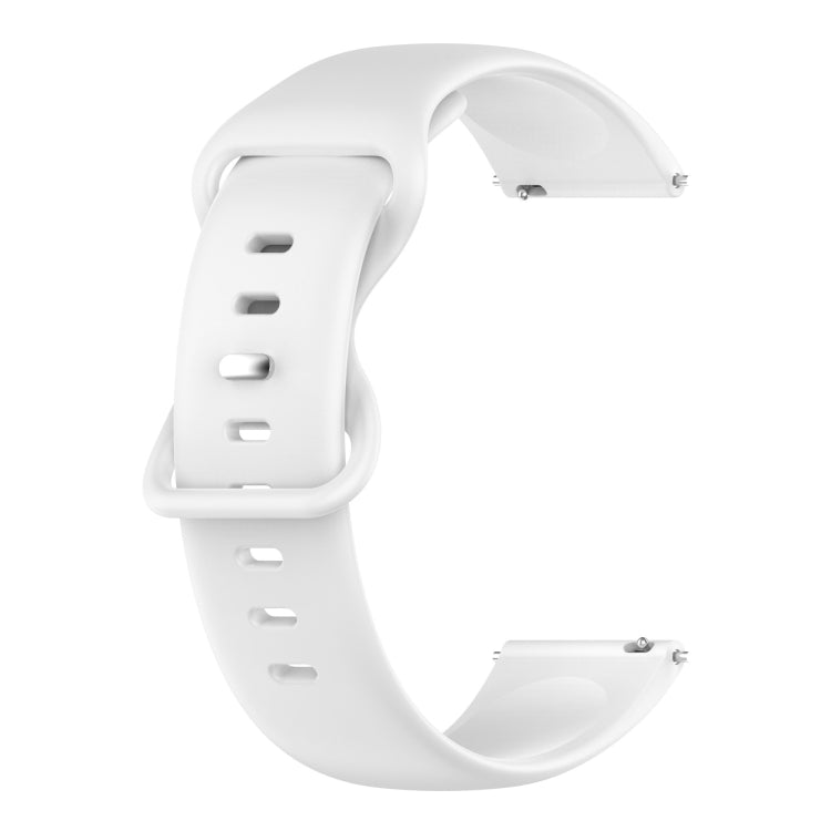 For Samsung Galaxy Watch 5 44mm 20mm Butterfly Buckle Solid Color Silicone Watch Band