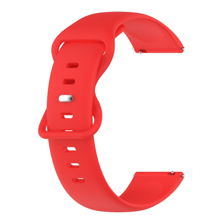 For Samsung Galaxy Watch 5 Pro 45mm 20mm Butterfly Buckle Solid Color Silicone Watch Band