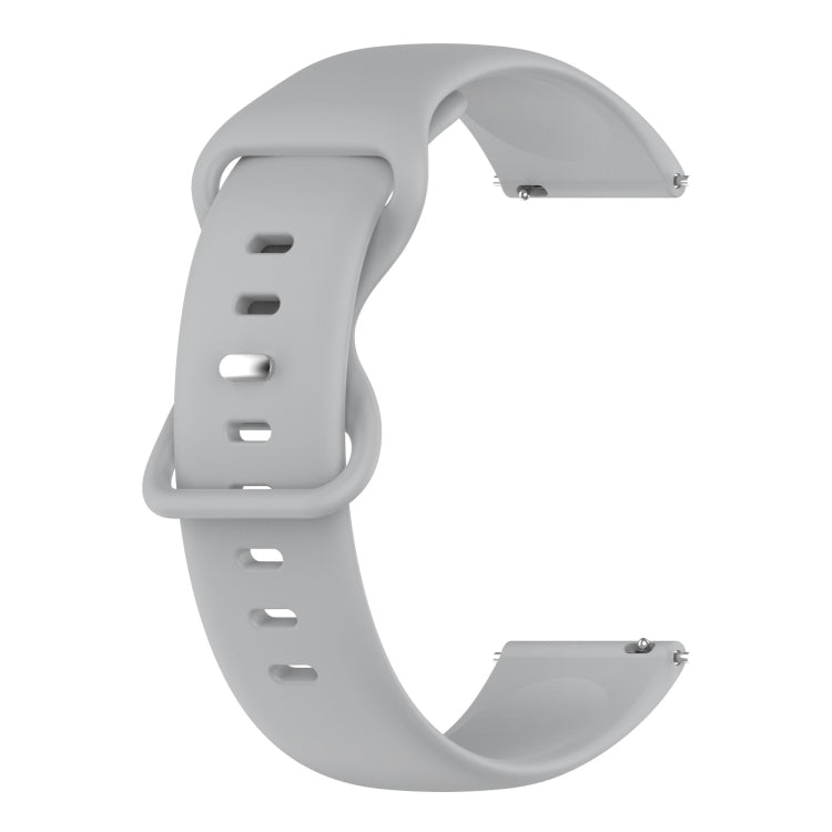 For Samsung Galaxy Watch 4 40mm 20mm Butterfly Buckle Solid Color Silicone Watch Band