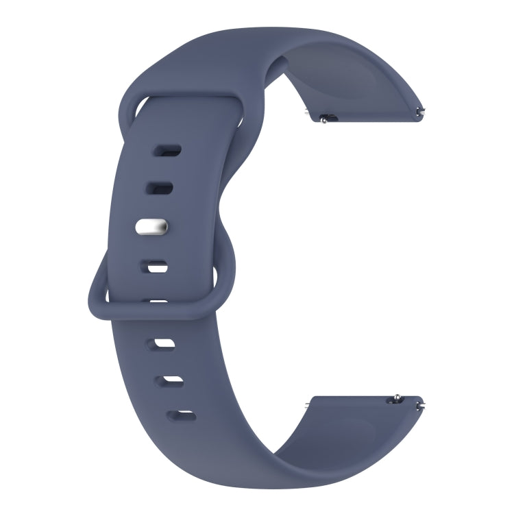 For Samsung Galaxy Watch 4 44mm 20mm Butterfly Buckle Solid Color Silicone Watch Band