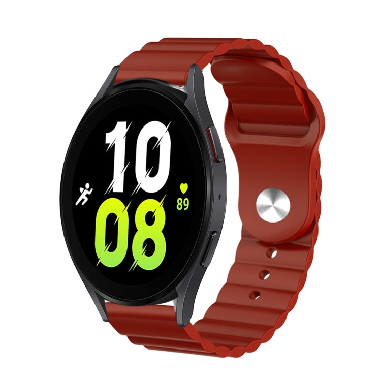 For Samsung Galaxy Watch 5 40mm 20mm Corrugated Silicone Watch Band