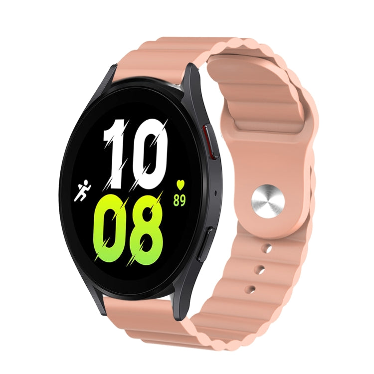 For Samsung Galaxy Watch 5 40mm 20mm Corrugated Silicone Watch Band