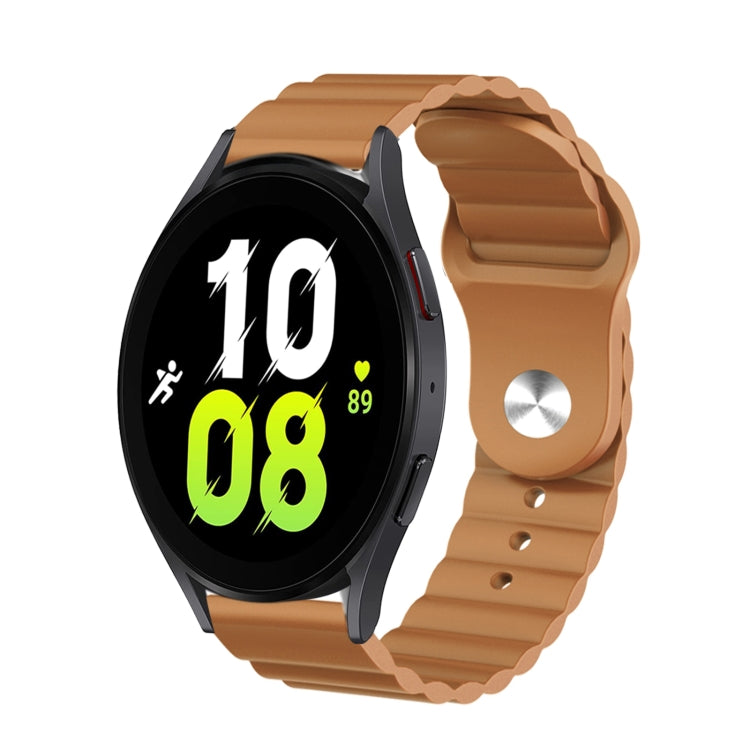 For Samsung Galaxy Watch 5 40mm 20mm Corrugated Silicone Watch Band
