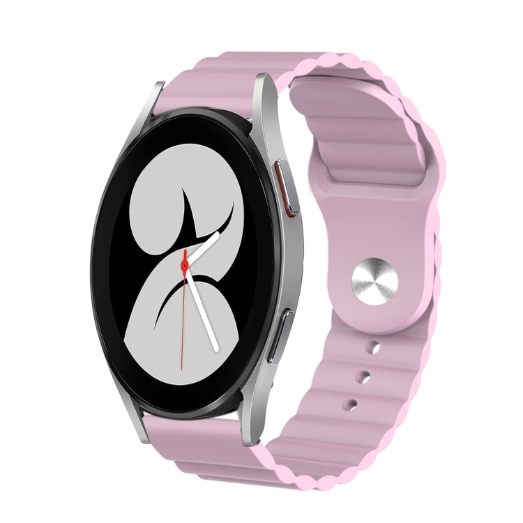 For Samsung Galaxy Watch 4 40mm 20mm Corrugated Silicone Watch Band