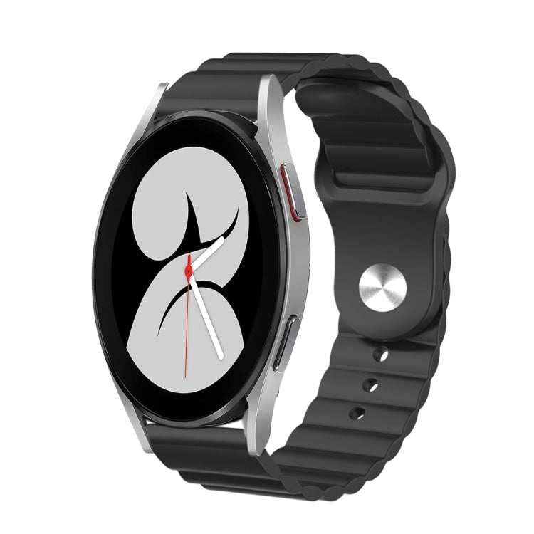 For Samsung Galaxy Watch 4 40mm 20mm Corrugated Silicone Watch Band
