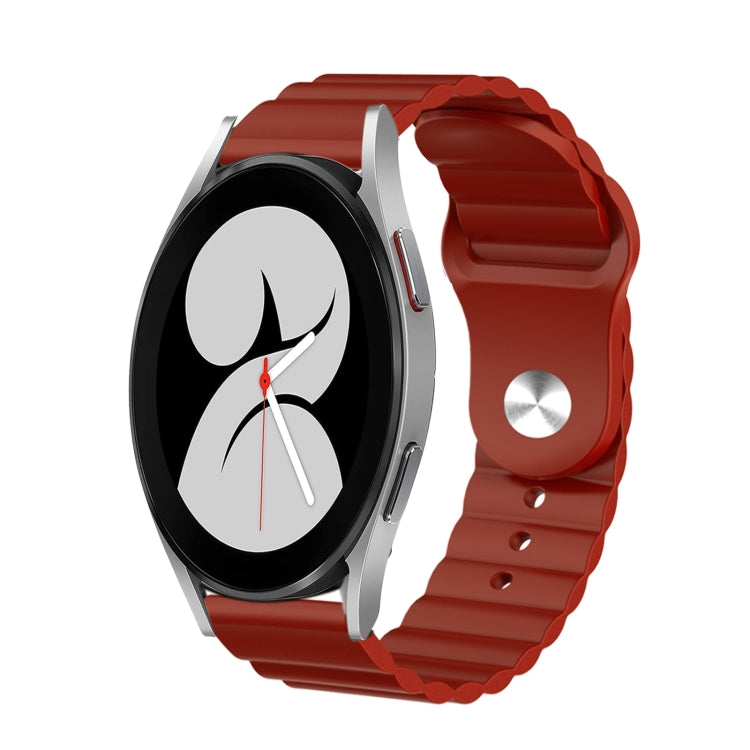 For Samsung Galaxy Watch 4 40mm 20mm Corrugated Silicone Watch Band
