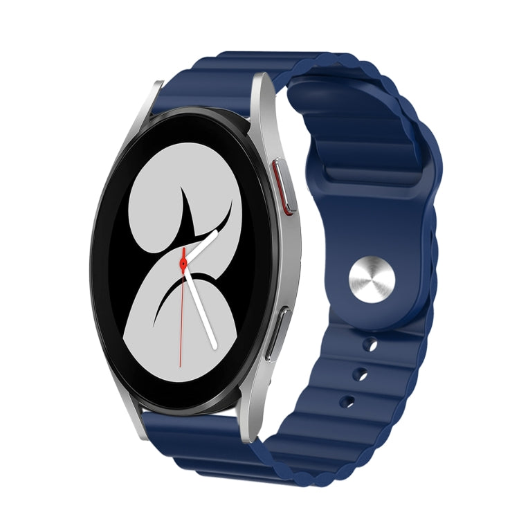 For Samsung Galaxy Watch 4 40mm 20mm Corrugated Silicone Watch Band