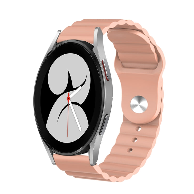 For Samsung Galaxy Watch 4 40mm 20mm Corrugated Silicone Watch Band