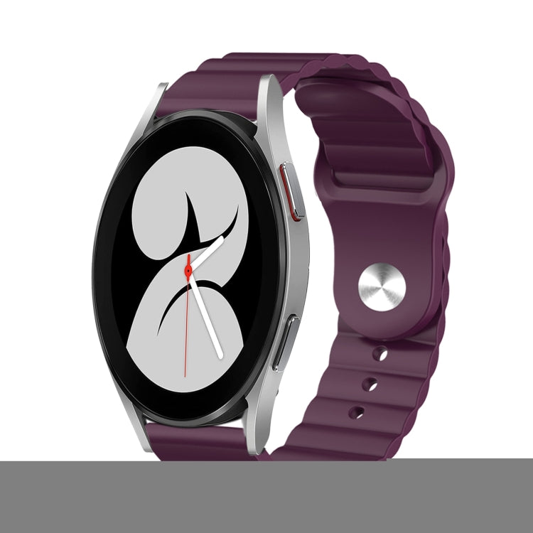 For Samsung Galaxy Watch 4 40mm 20mm Corrugated Silicone Watch Band