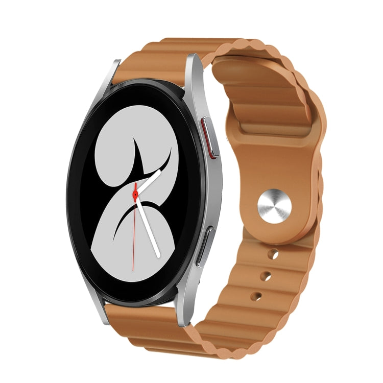 For Samsung Galaxy Watch 4 40mm 20mm Corrugated Silicone Watch Band
