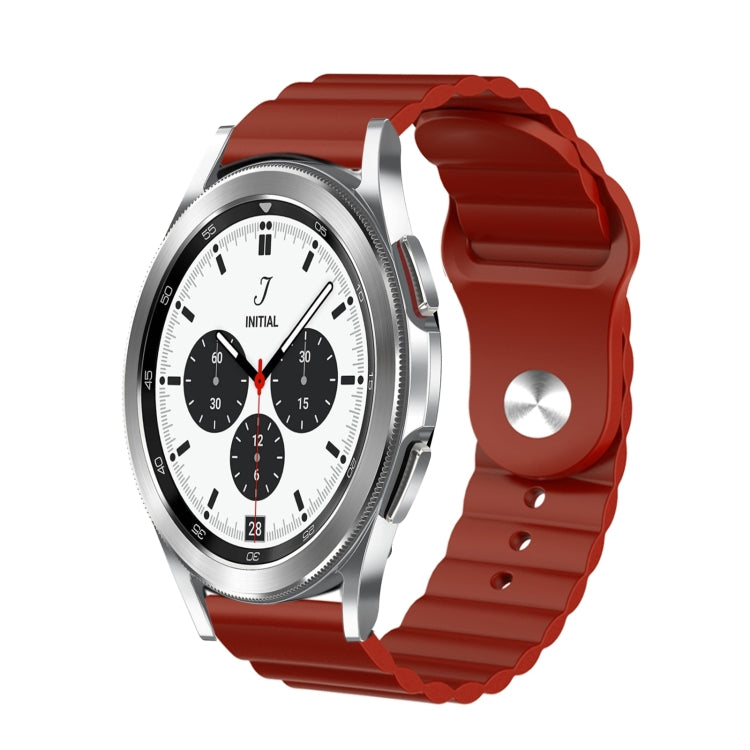 For Samsung Galaxy Watch 4 Classic 42mm 20mm Corrugated Silicone Watch Band