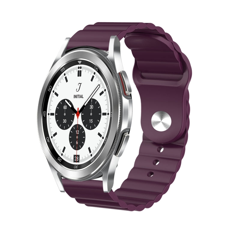 For Samsung Galaxy Watch 4 Classic 42mm 20mm Corrugated Silicone Watch Band