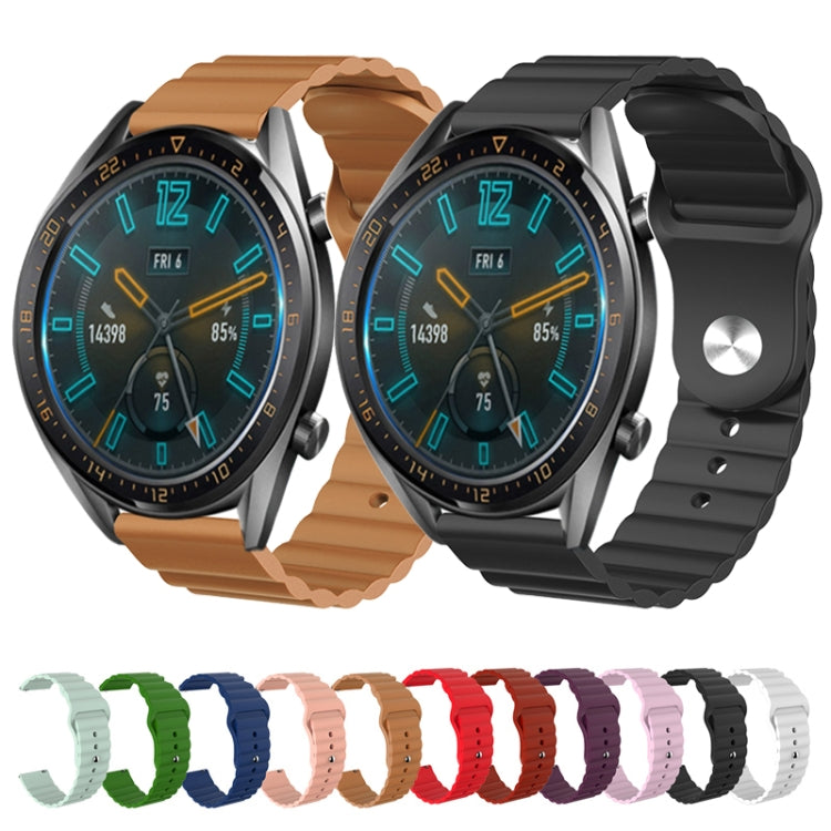 For Samsung Galaxy Watch Active 2 20mm Corrugated Silicone Watch Band