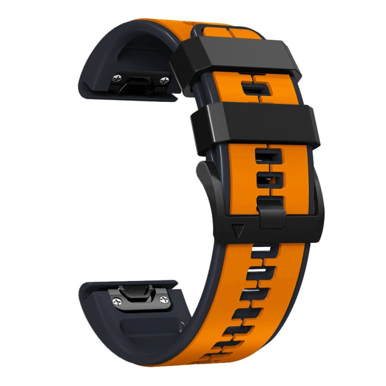 For Garmin Descent MK2 26mm Silicone Sports Two-Color Watch Band