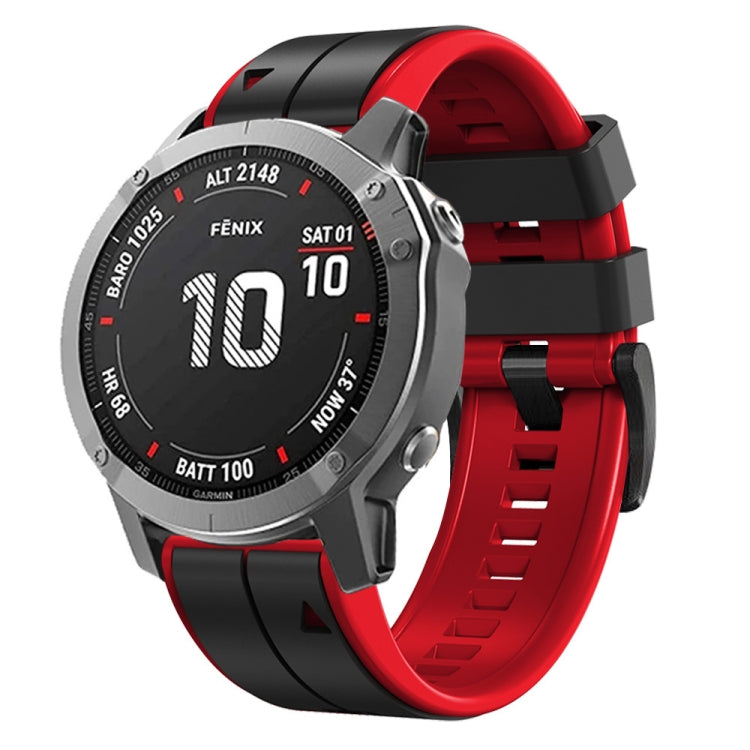 For Garmin Descent MK2 26mm Silicone Sports Two-Color Watch Band