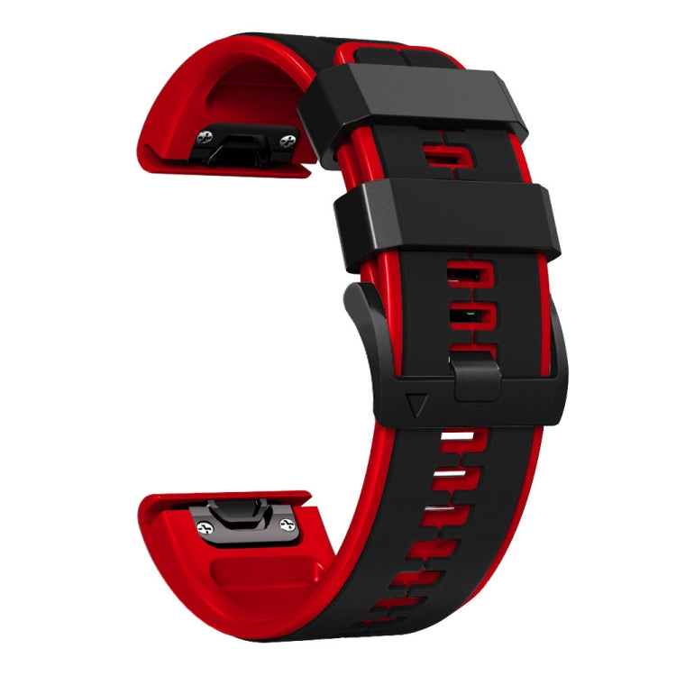 For Garmin Descent MK2 26mm Silicone Sports Two-Color Watch Band