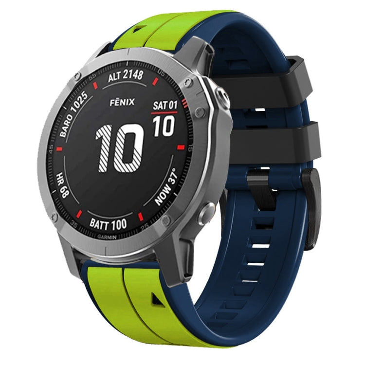 For Garmin Descent MK2 26mm Silicone Sports Two-Color Watch Band