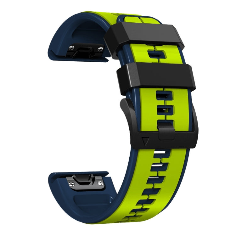 For Garmin Descent MK2 26mm Silicone Sports Two-Color Watch Band