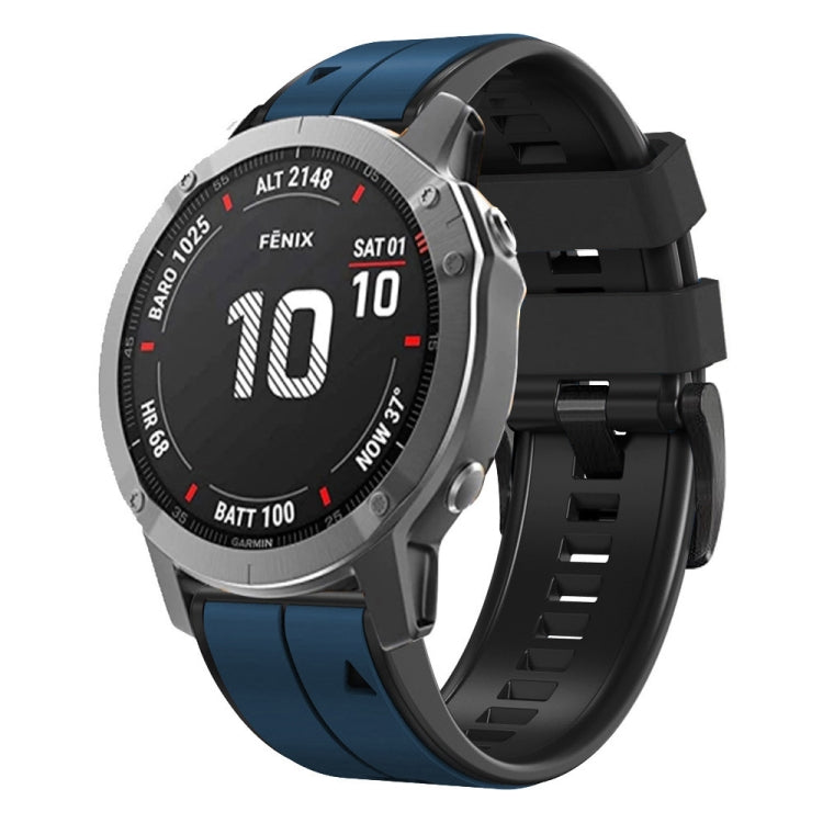 For Garmin Descent MK2 26mm Silicone Sports Two-Color Watch Band