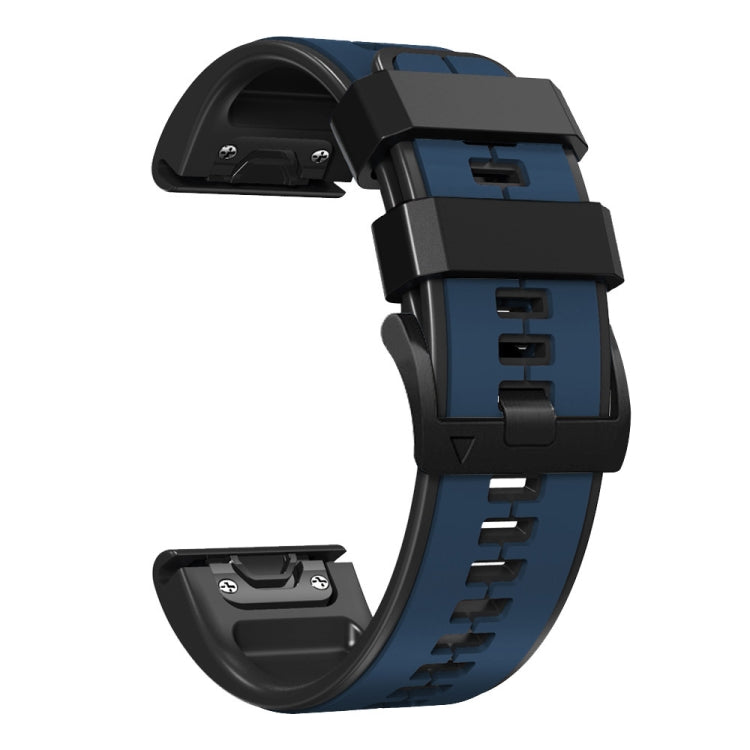 For Garmin Descent MK2 26mm Silicone Sports Two-Color Watch Band