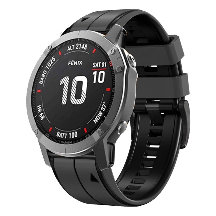 For Garmin Descent MK2 26mm Silicone Sports Two-Color Watch Band