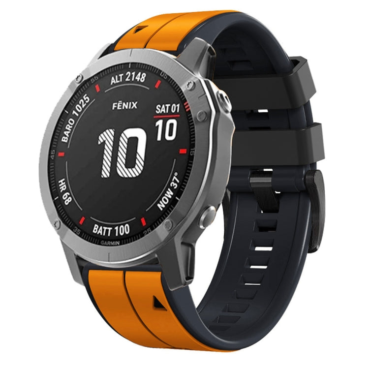 For Garmin Descent G1 22mm Silicone Sports Two-Color Watch Band