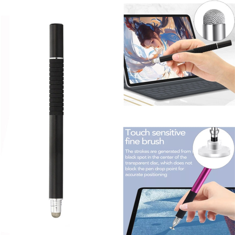 AT-31 Conductive Cloth Head + Precision Sucker Capacitive Pen Head 2-in-1 Handwriting Stylus with 2 Pen Head