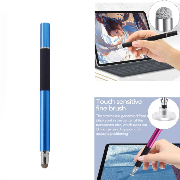 AT-31 Conductive Cloth Head + Precision Sucker Capacitive Pen Head 2-in-1 Handwriting Stylus with 2 Pen Head