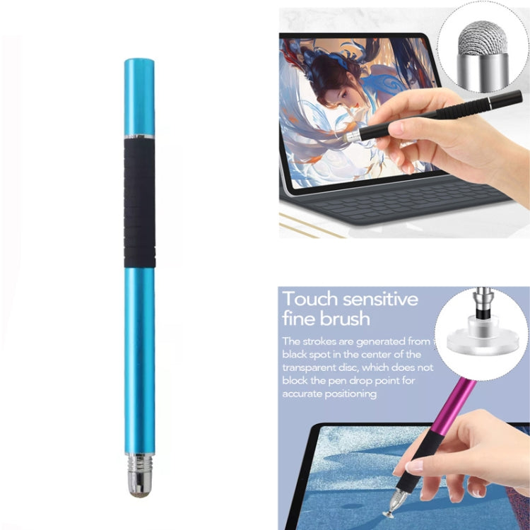 AT-31 Conductive Cloth Head + Precision Sucker Capacitive Pen Head 2-in-1 Handwriting Stylus with 2 Pen Head