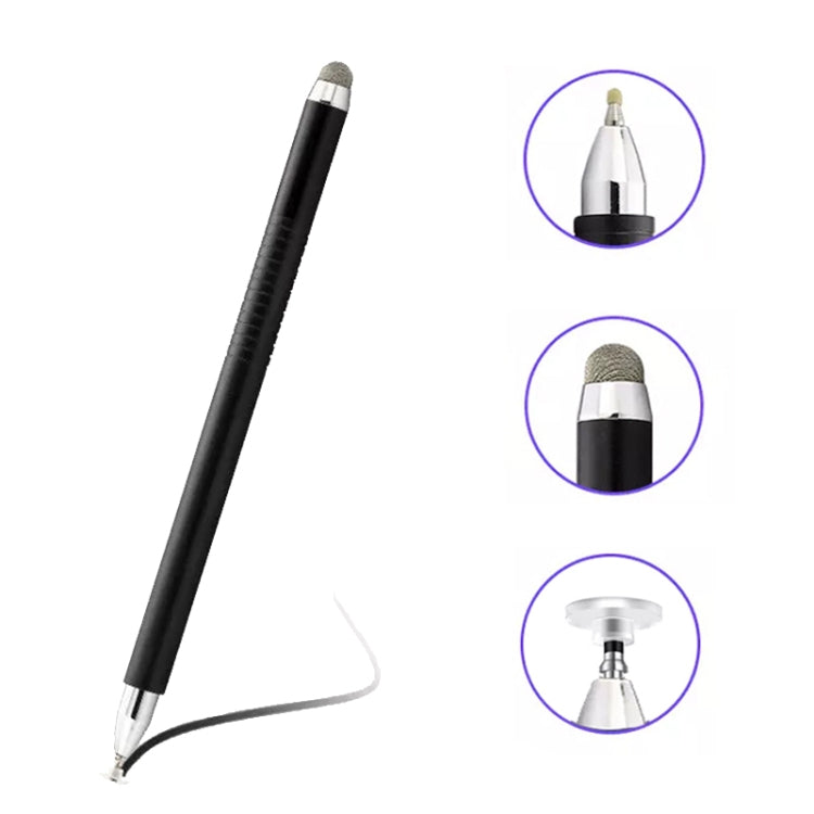 AT-32 3-in-1 Precision Sucker Capacitive Pen + Conductive Cloth Head + Handwriting Signature Pen Mobile Phone Touch Screen Pen