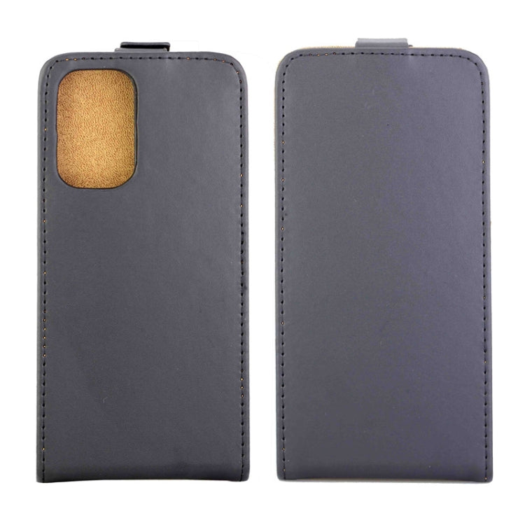 For Samsung Galaxy A33 5G Vertical Flip Leather Phone Case with Card Slot(Black)