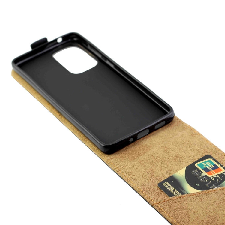 For Samsung Galaxy A33 5G Vertical Flip Leather Phone Case with Card Slot(Black)