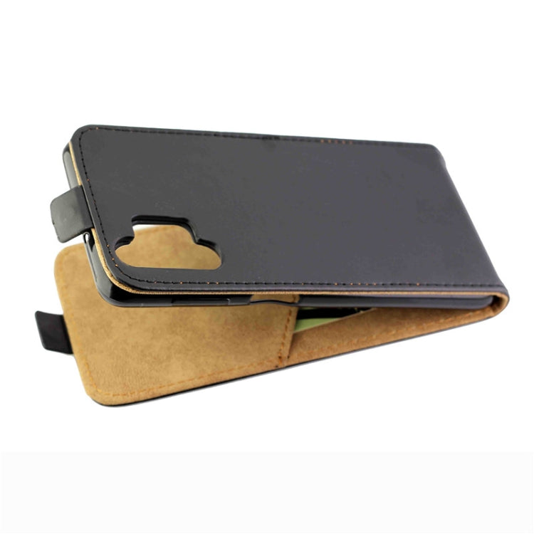 For Samsung Galaxy A13 4G Vertical Flip Leather Phone Case with Card Slot(Black)