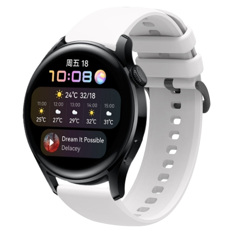 For Huawei Watch3 22mm Waterproof Sports Silicone Watch Band